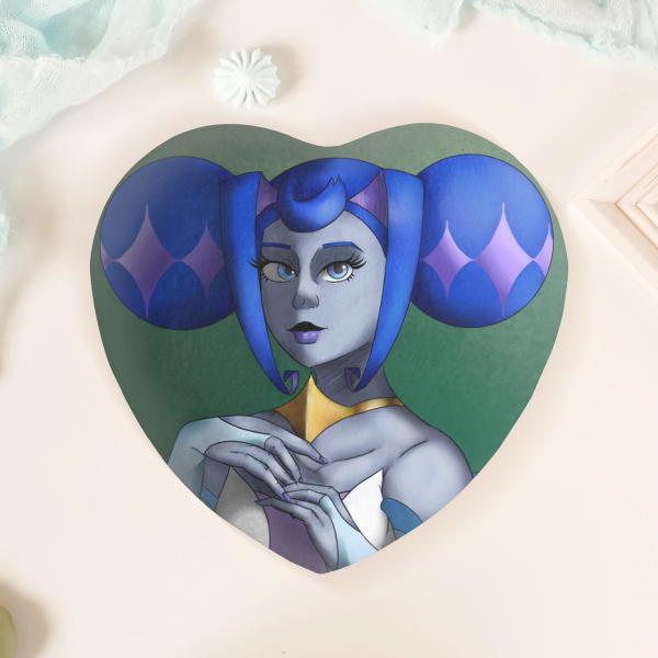 'Guinivere' Heart Shape Plush Badge