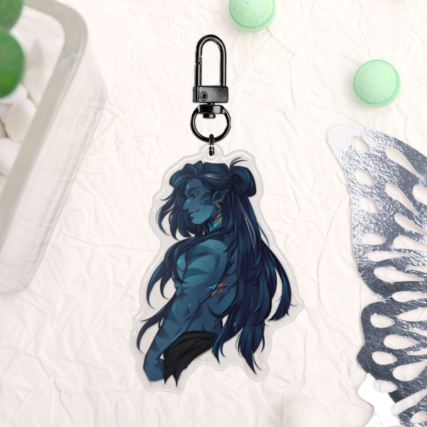 Dhavias Epoxy Clear Acrylic Keychain