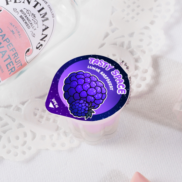 Lunar Raspberry | Squishy Pudding Jelly Keychain