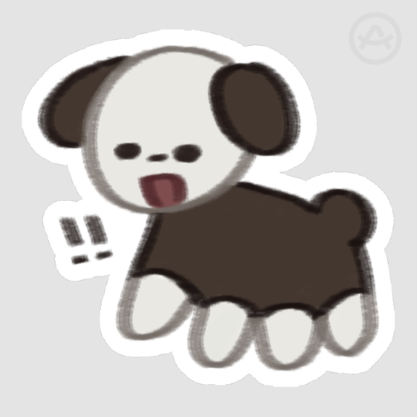 dog&sticker