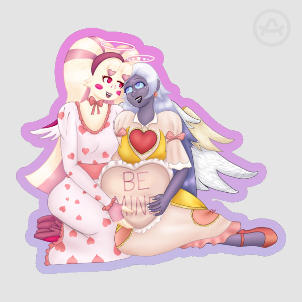 Heavenly Spider Valentines Sticker