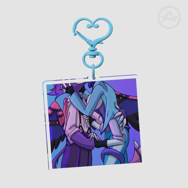 Huskerdust Kiss Keychain