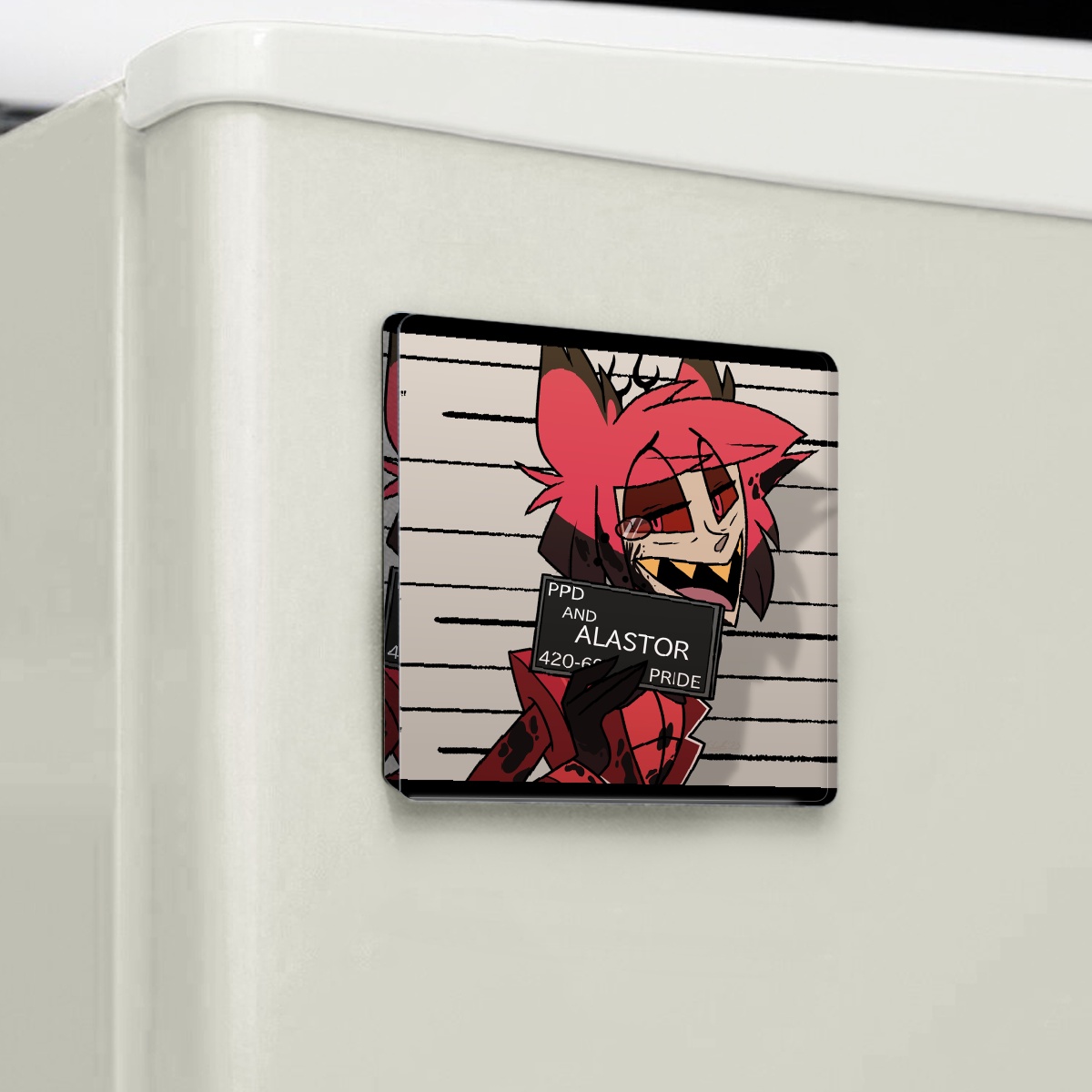 Alastor Mugshot Fridge Magnet