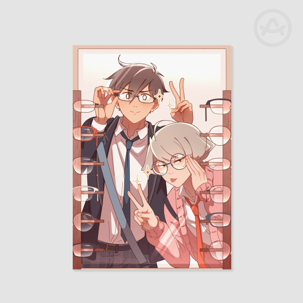 (OWH) Glasses print