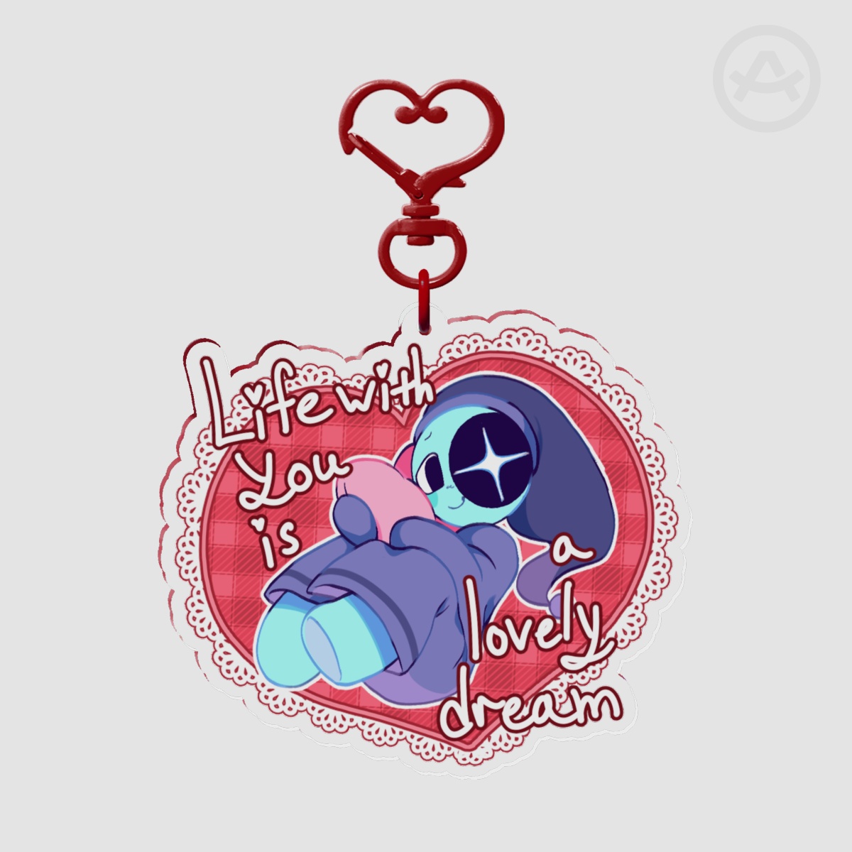 Dandy's World Astro Valentine Day Keychain