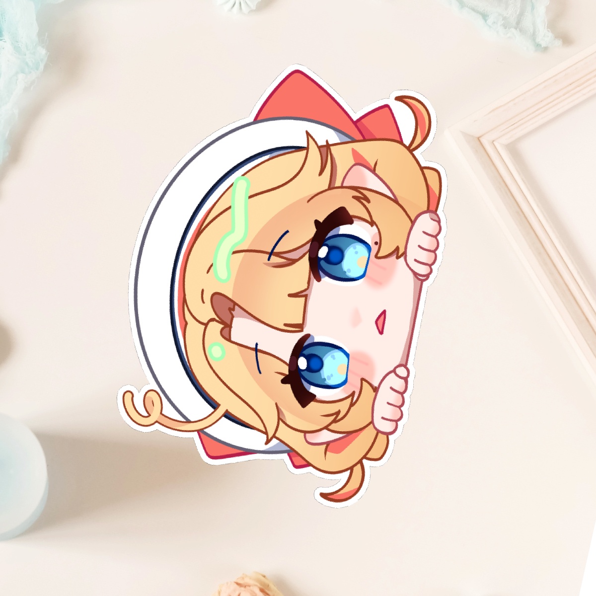 Chibi Skye Vinyl Peeker Decal Sticker 【Skye Senfort 3rd Anniversary Collection】