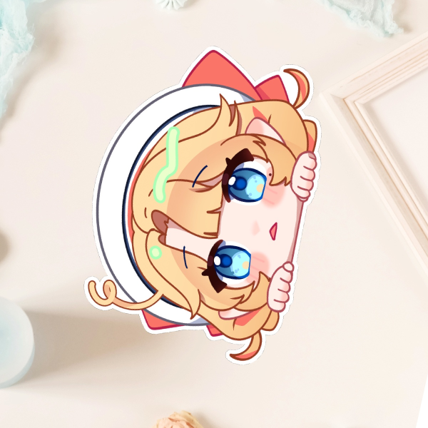 Chibi Skye Vinyl Peeker Decal Sticker 【Skye Senfort 3rd Anniversary Collection】