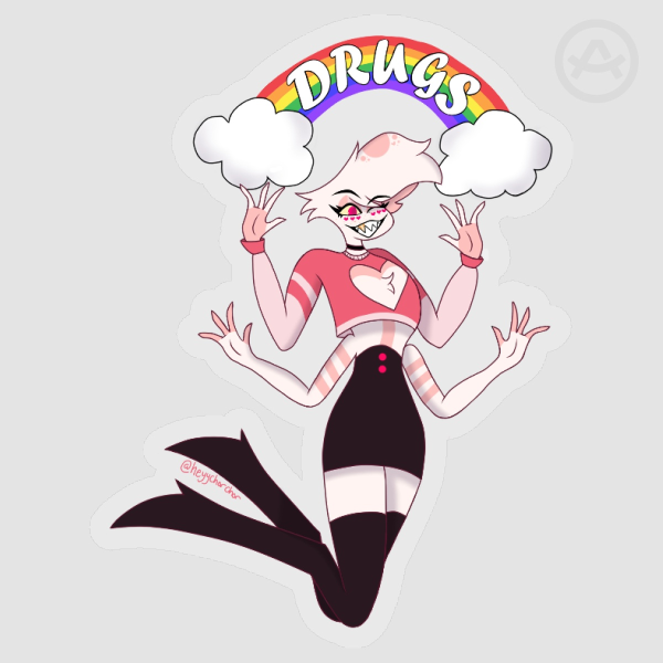 "DRUGS" Angel Dust Sticker