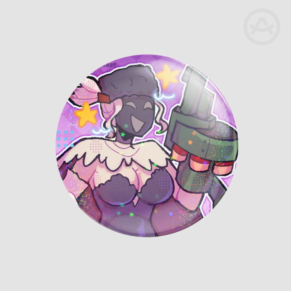 Black Dahlia Round Badges (Button Pins)