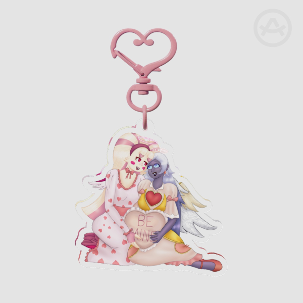 Heavenly Spider Valentines Keychain