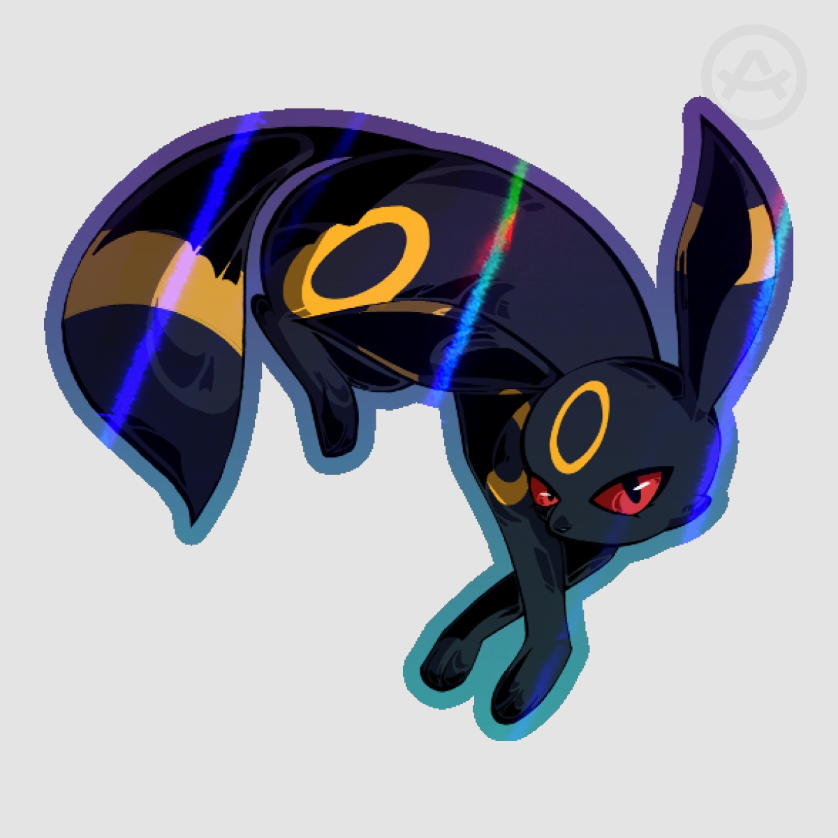 Umbreon |  Colored Edge Die Cut Sticker