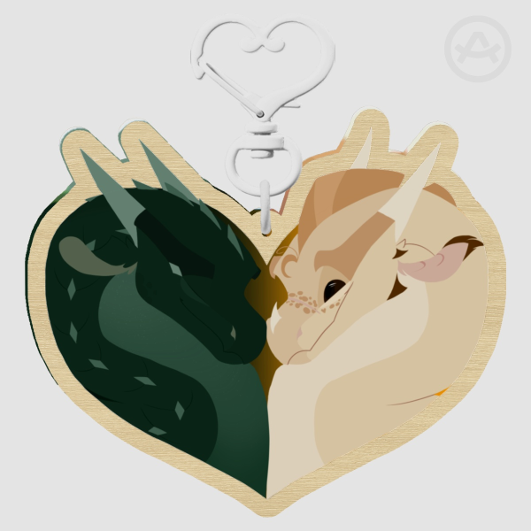 Moonbli Valentines | Wooden Keychain