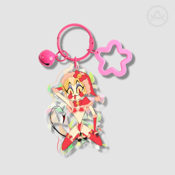 Cute Lingerie Lucifer Broken Glass Acrylic Keychains