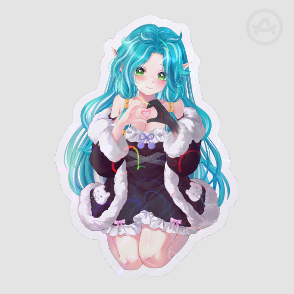 "Happy Valentine's Day"  v2 Die Cut Stickers