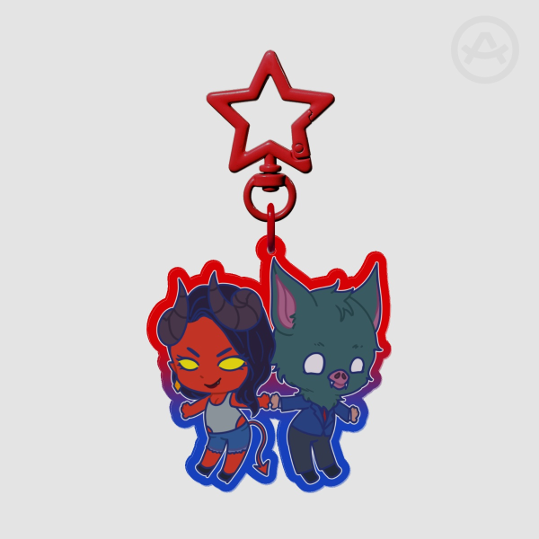 Malevola & Sonar Acrylic Keychain