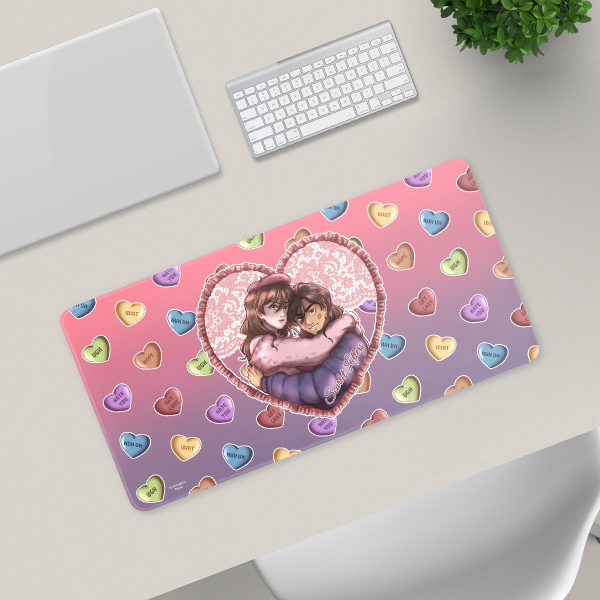 Scarlet Letters Desk Mat (30cm x 60cm) - Heart Season Special 2026