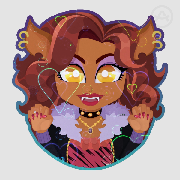 Clawdeen Sticker