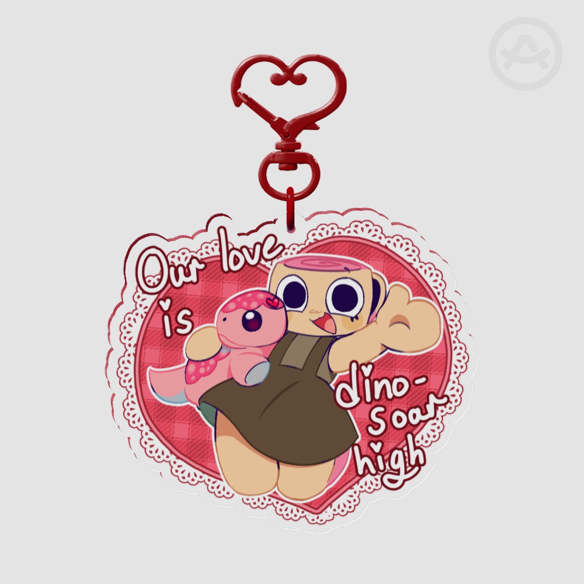 Dandy's World Shelly Valentine Day Keychain