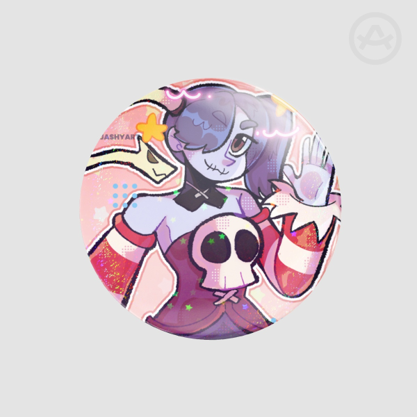 Squigly Round Badges (Button Pins)