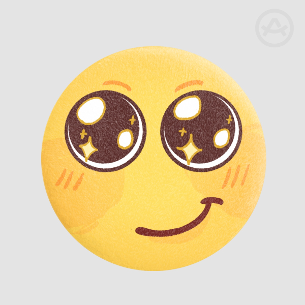 :) DROOL FACE Plush Badge