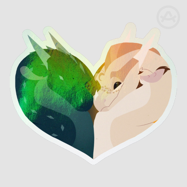 Moonbli Valentines | Rainbow Holographic Sticker