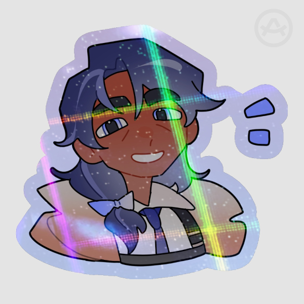 Andre smiling sticker