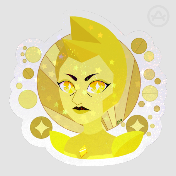 Yellow Diamond Sticker