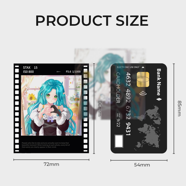 "L...Like this?" Film Polaroid Photocards - 2.83x3.38"(72*86mm), Black Film