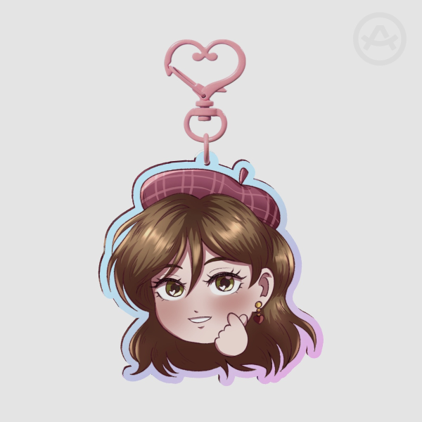 Scarlet Letters Rainbow Acrylic Keychain (Scarlet) - Heart Season Special 2026
