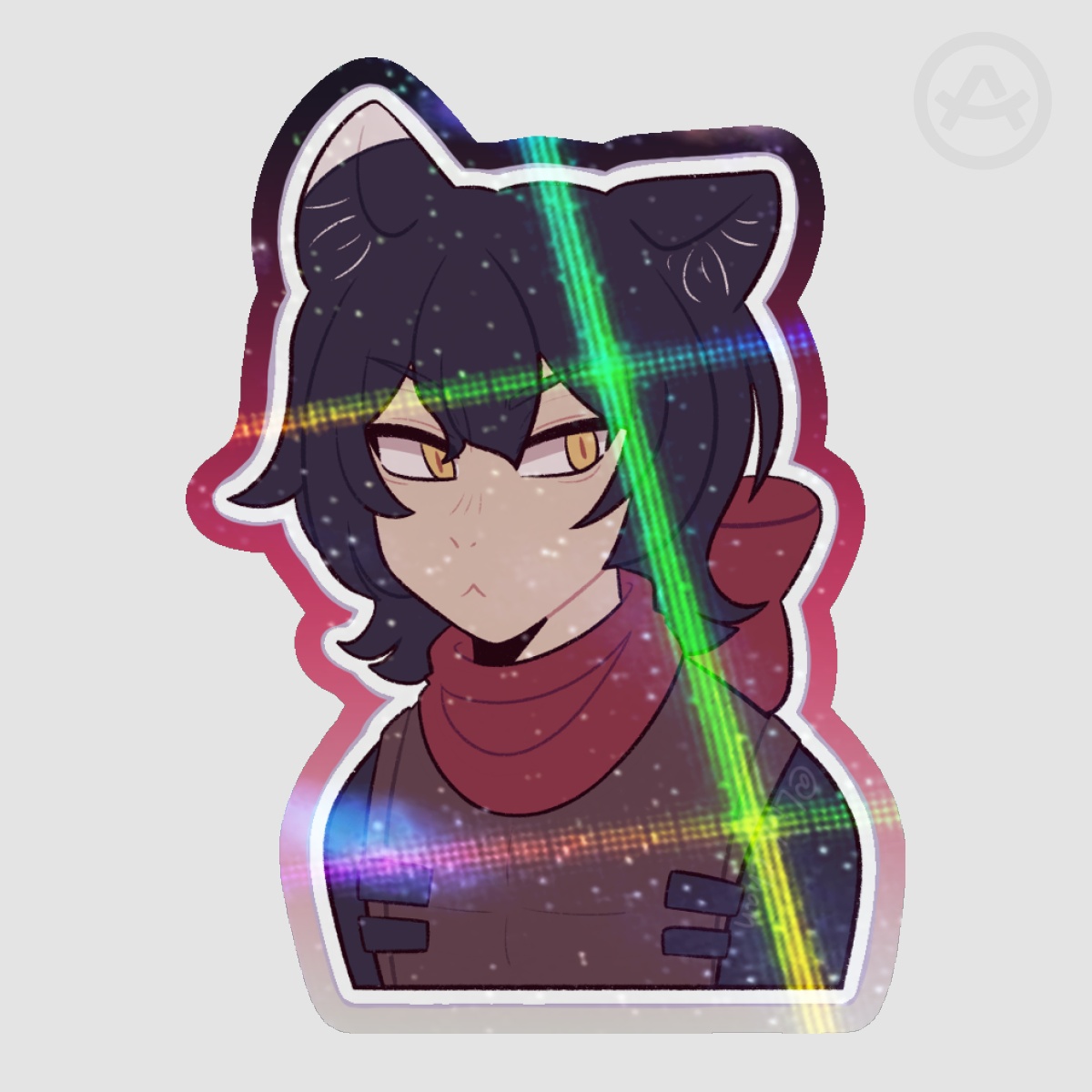 Izutsumi Colored Edge Die Cut Stickers