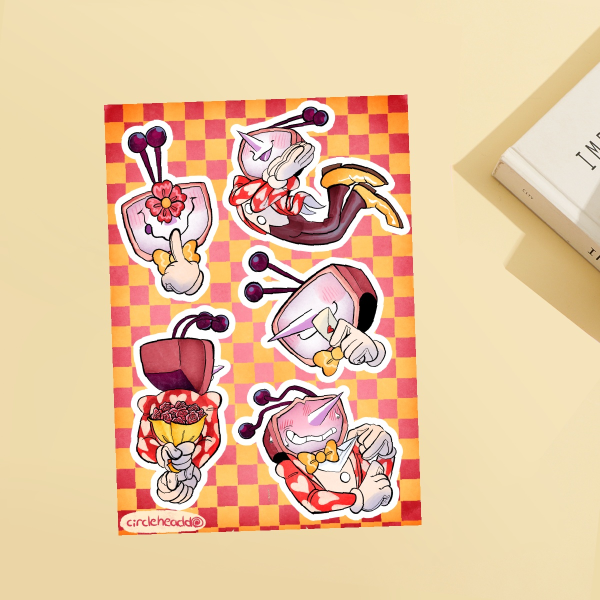 Deltarune - VALENTINES EXCLUSIVE - Tenna Sticker Sheet