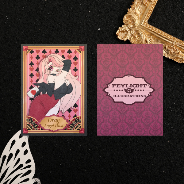Hazbin Hotel Fan-cards ''Drag Angel Dust''