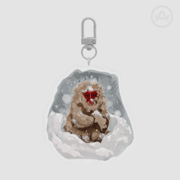 Japanese Macaque (Snow Monkey) Keychain