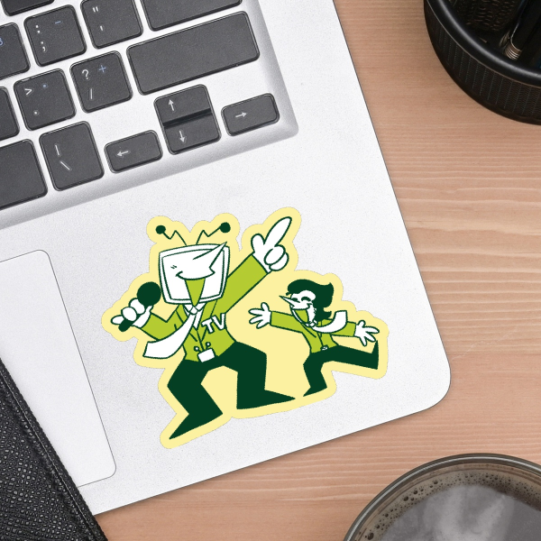 Green Spamtenna Sticker