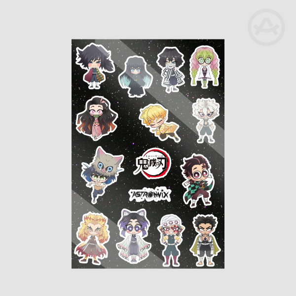 Demon slayer Stickers Sheet