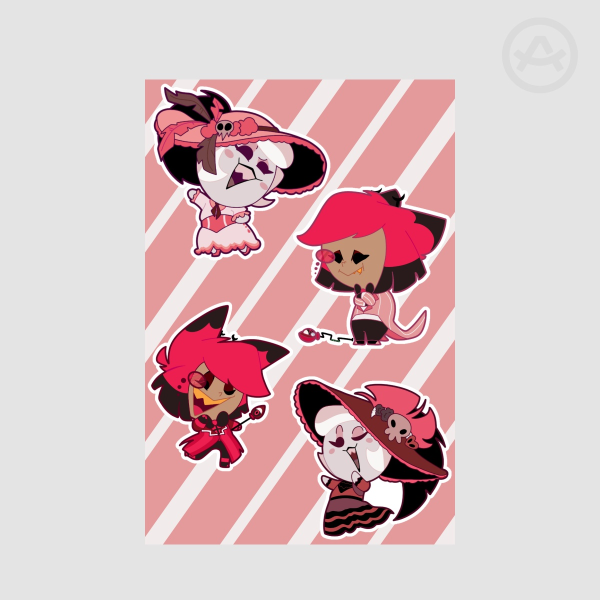 Rosie and Alastor - Stickers Sheet