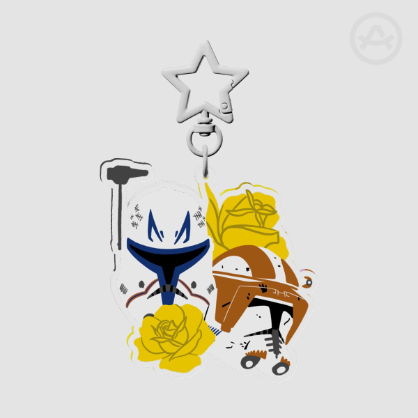 Captain Rex and Commander Cody Acrylic Keychains