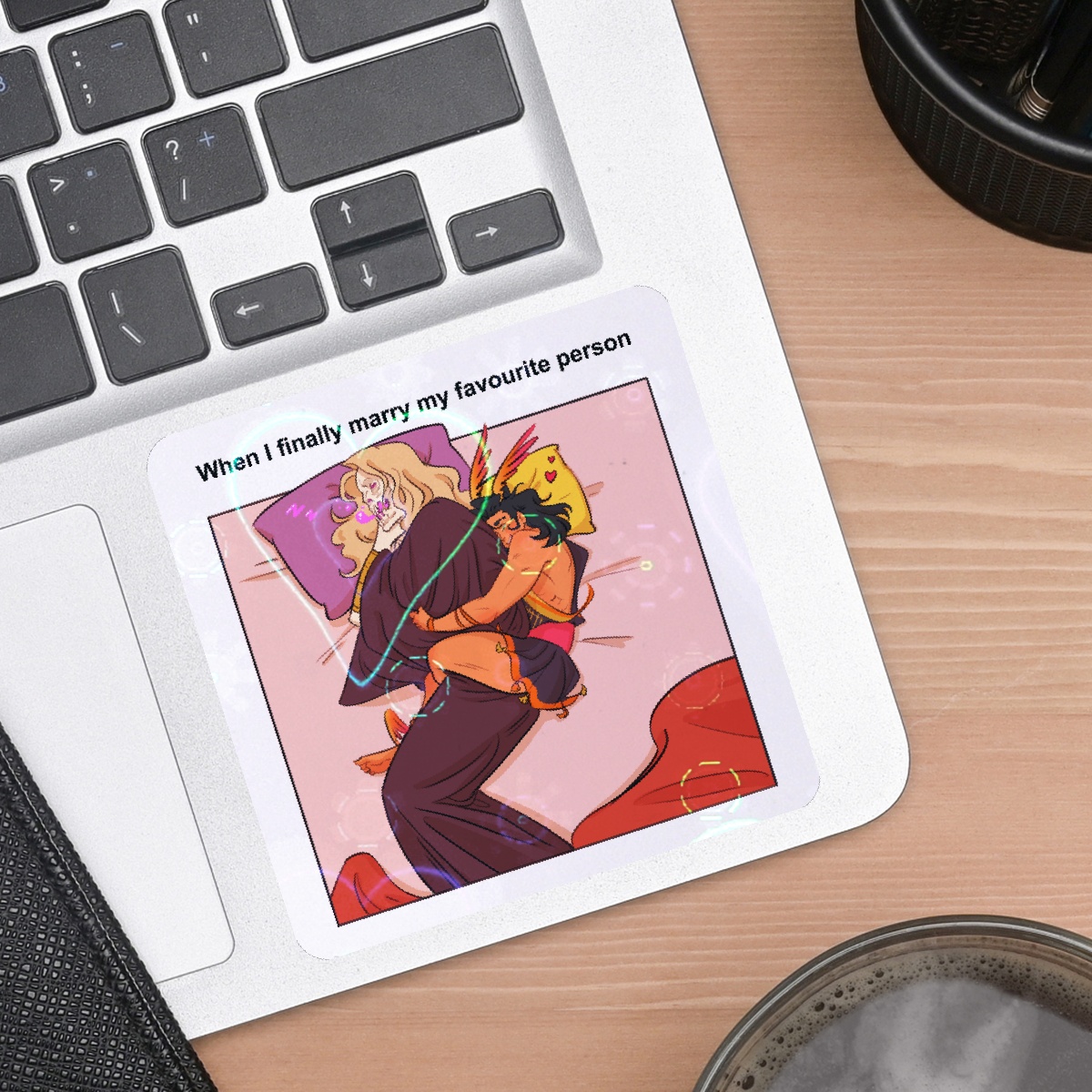 Hades 2 - Charmes Holo Hearts Die Cut Sticker