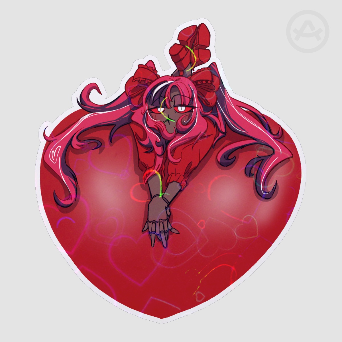 Velvette Valentine's Day Sticker
