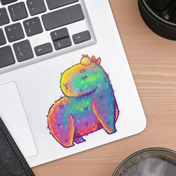 Y2K Lisa Frank Rainbow Capybara