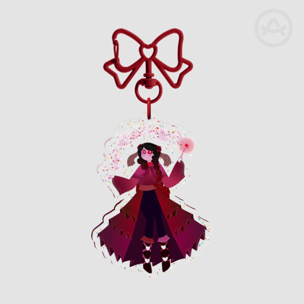 Glitter Valentine's Day Heartstopper Acrylic Keychains