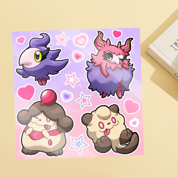 Shiny Kalos Route 7 Sticker Sheet
