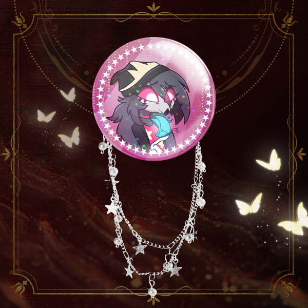Butterfly Octavia - Badge With Chains
