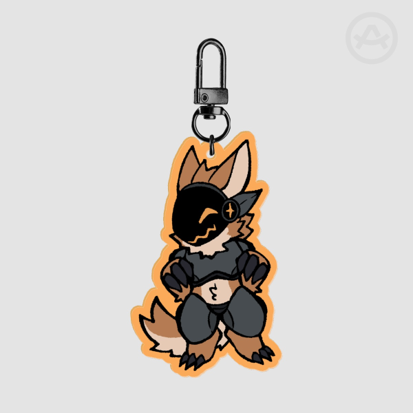 Brown Protogen Keychain/Charm
