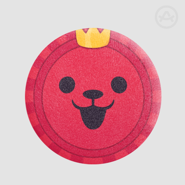K. Round Plush Badges