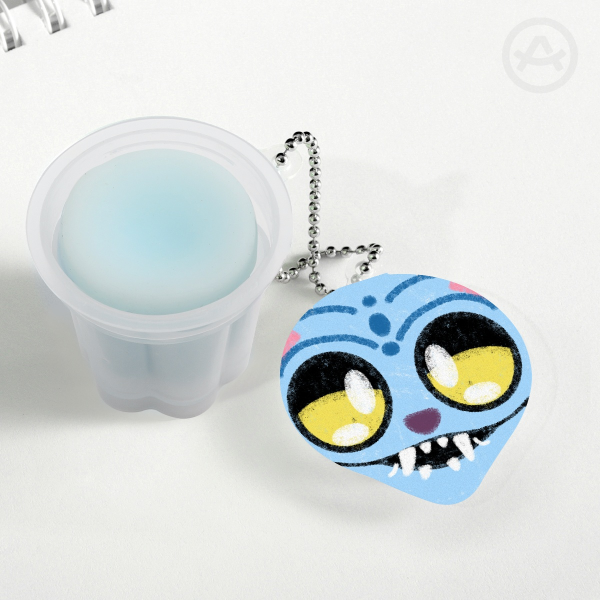 Derpy demon hunter Squishy Pudding Jelly Keychains