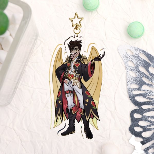 Hazbin Hotel Valentine's Day Adam 16cm Acrylic Keychains