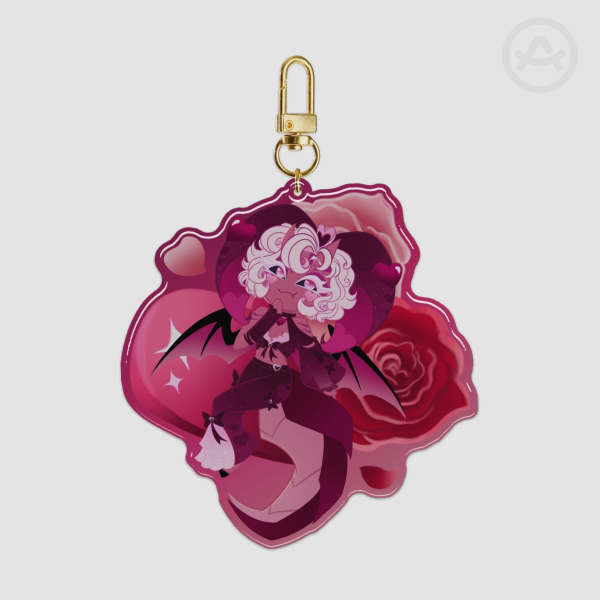 "Sweet valentine" Lychee dragon keychain