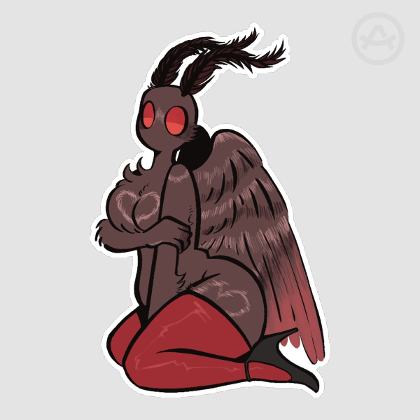 Sexy Mothman Sticker