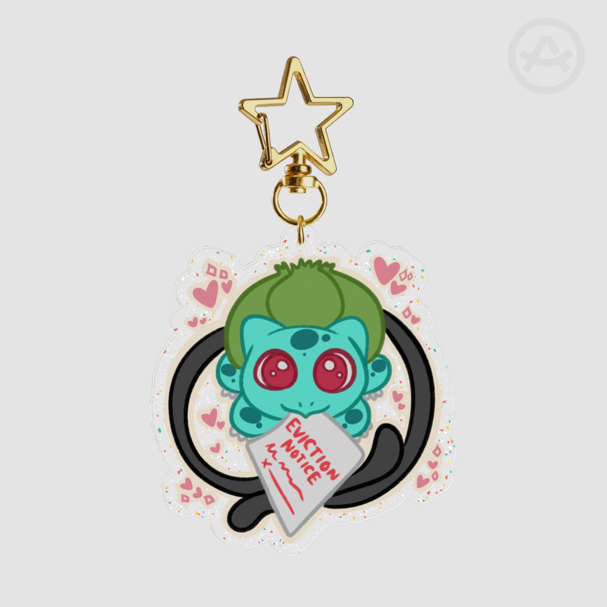 Monster Friends Parody #001 Glitter Keychain